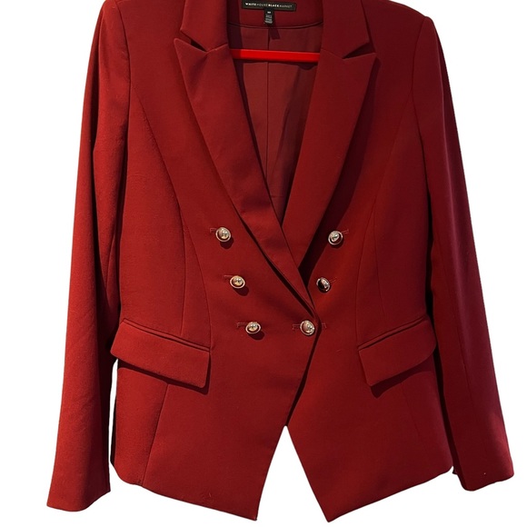WHBM Trophy Jacket Red with Gold Buttons - Size 10 - Picture 4 of 9